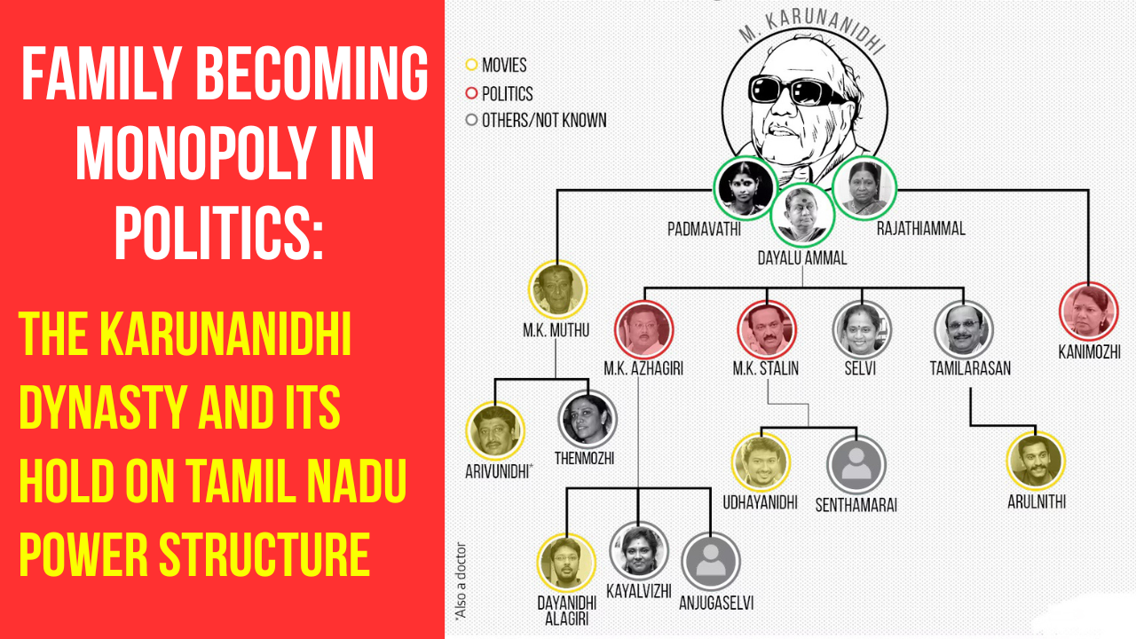 Family Becoming Monopoly in Politics: The Karunanidhi Dynasty and Its Hold on Tamil Nadu Power Structure